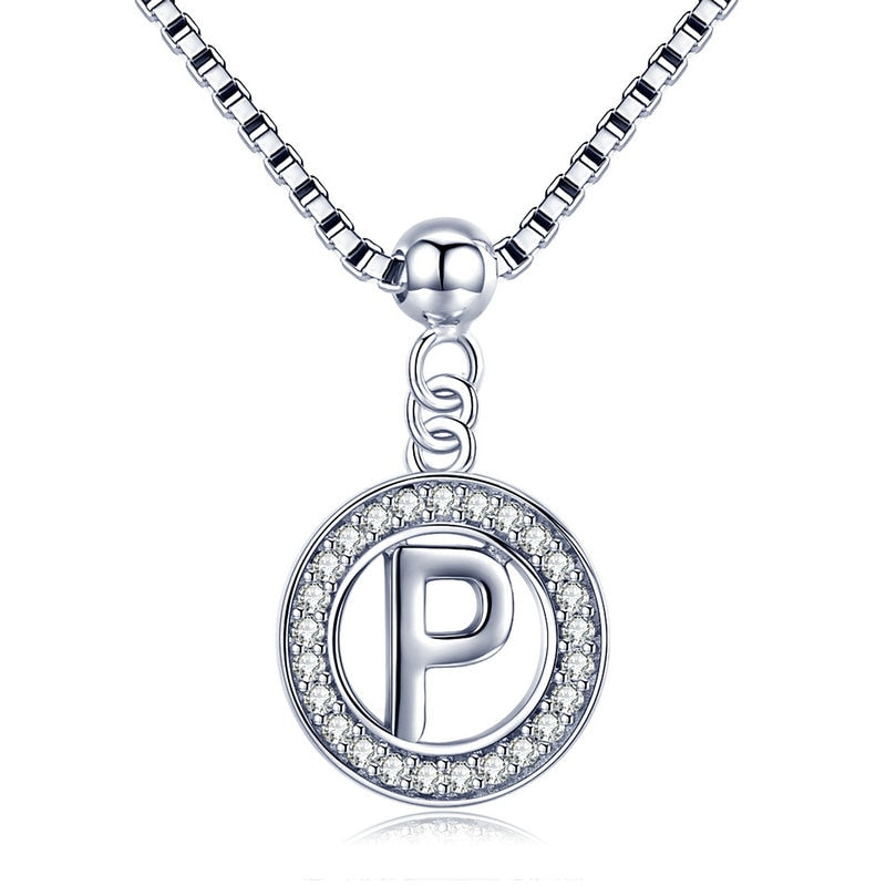 Colar Pendente Letra Inicial - 100% Prata 925