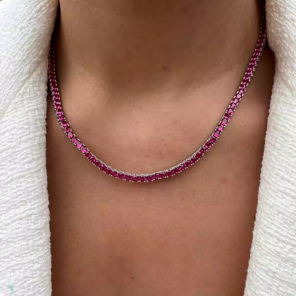 Riviera Pink Diamond - Cravejada com Zircônias