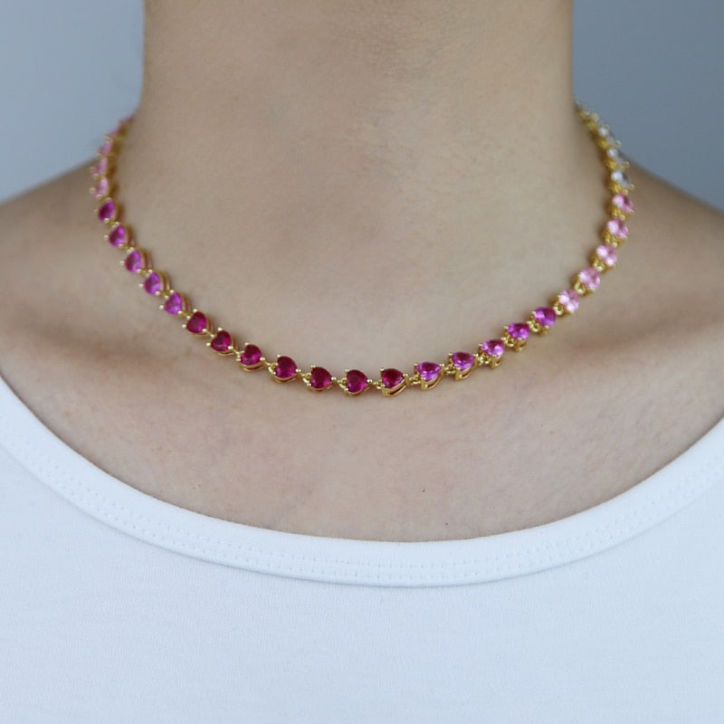 Colar Riviera Monique - Cravejado com Zircônias