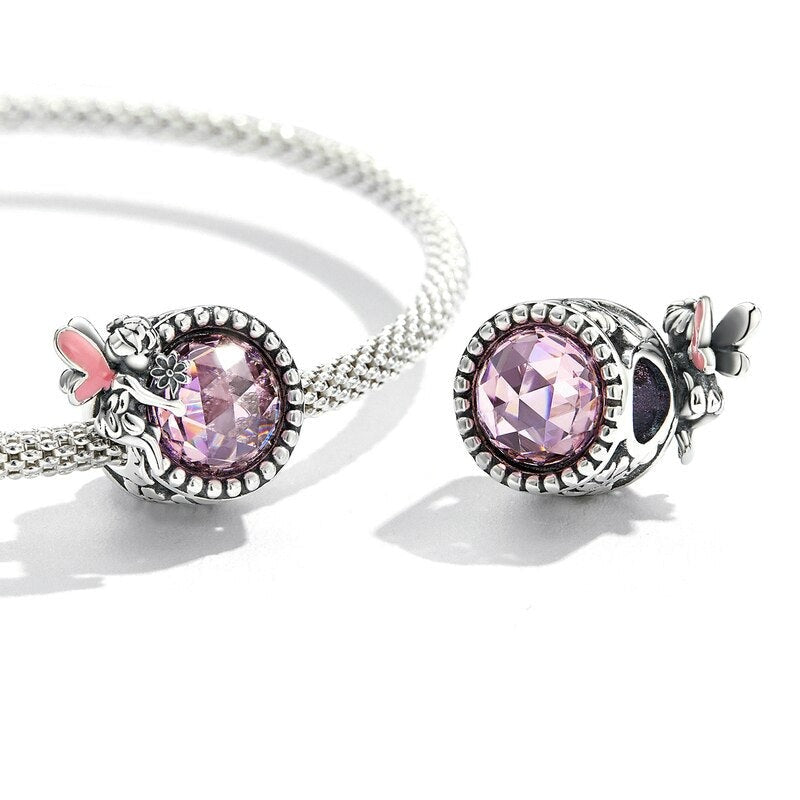 Charms Jardim das Fadas - 100% Prata 925 com Zircônias
