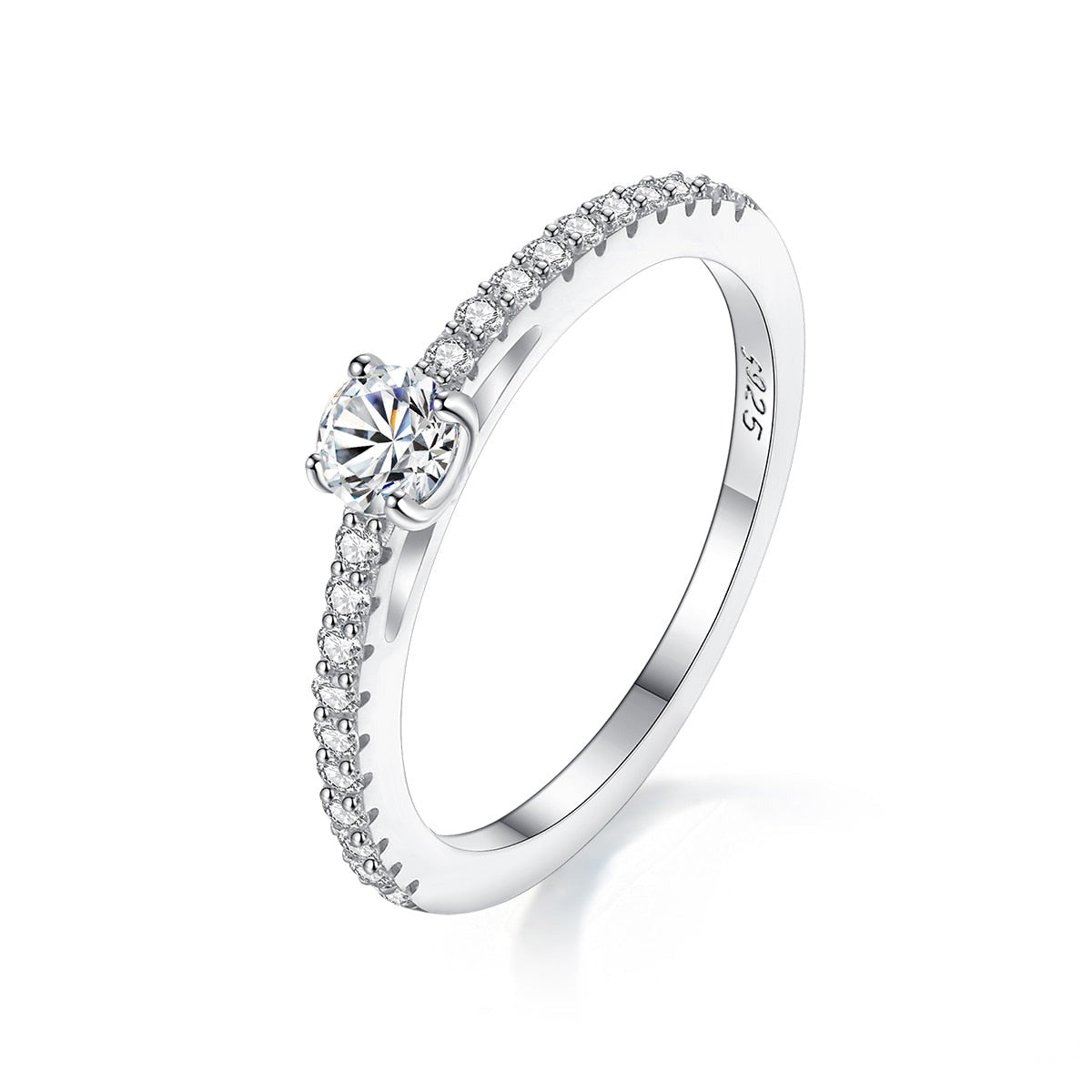 Anel Galaxy - 100% Prata com Moissanite