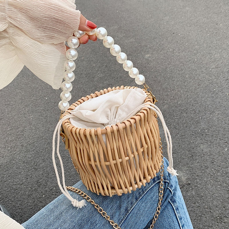 Bolsa de Palha Pérola