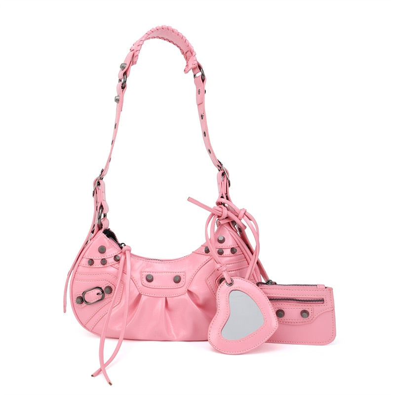 Bolsa Transversal Le Cagole XS - Com Espelho de Coração