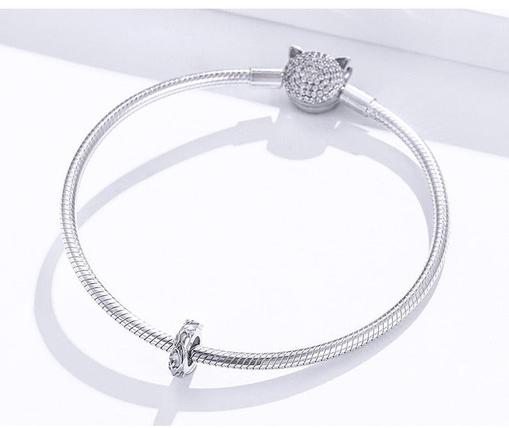 Charm Separador Folhagens - 100% Prata 925