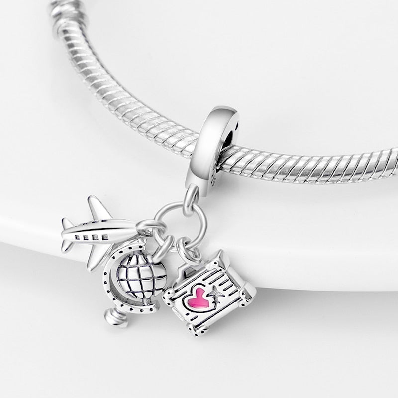 Charm Pendente Love Trip - 100% Prata 925