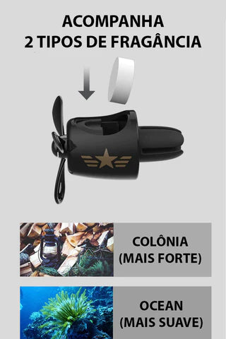 Difusor de Perfume Urso Piloto + 2 Fragâncias