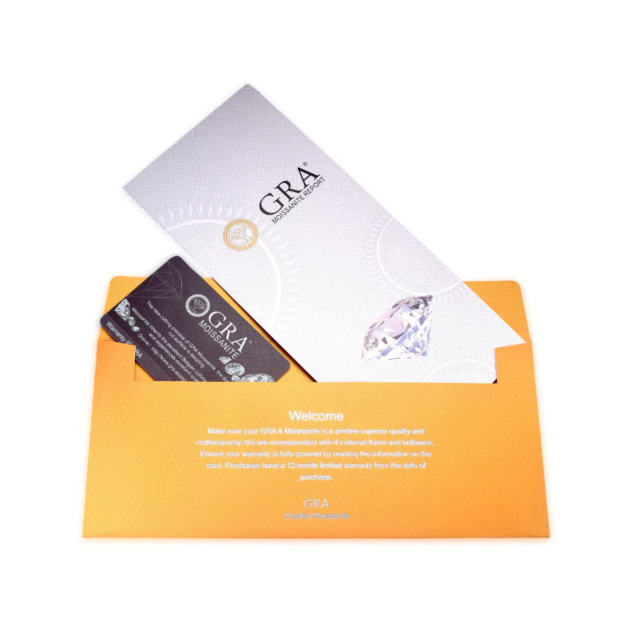 Brinco Solitário de Coração Moissanite 1CT - 100% Prata 925