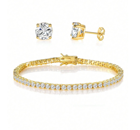 Conjunto Pulseira e Brinco Riviera