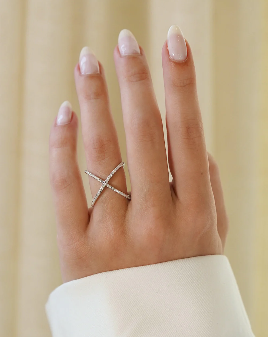 Anel Lumiere Moissanite - 100% Prata 925