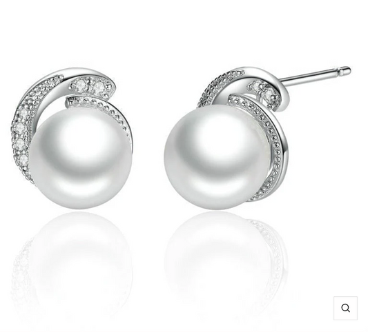 Brinco Pérola Classic - 100% Prata 925