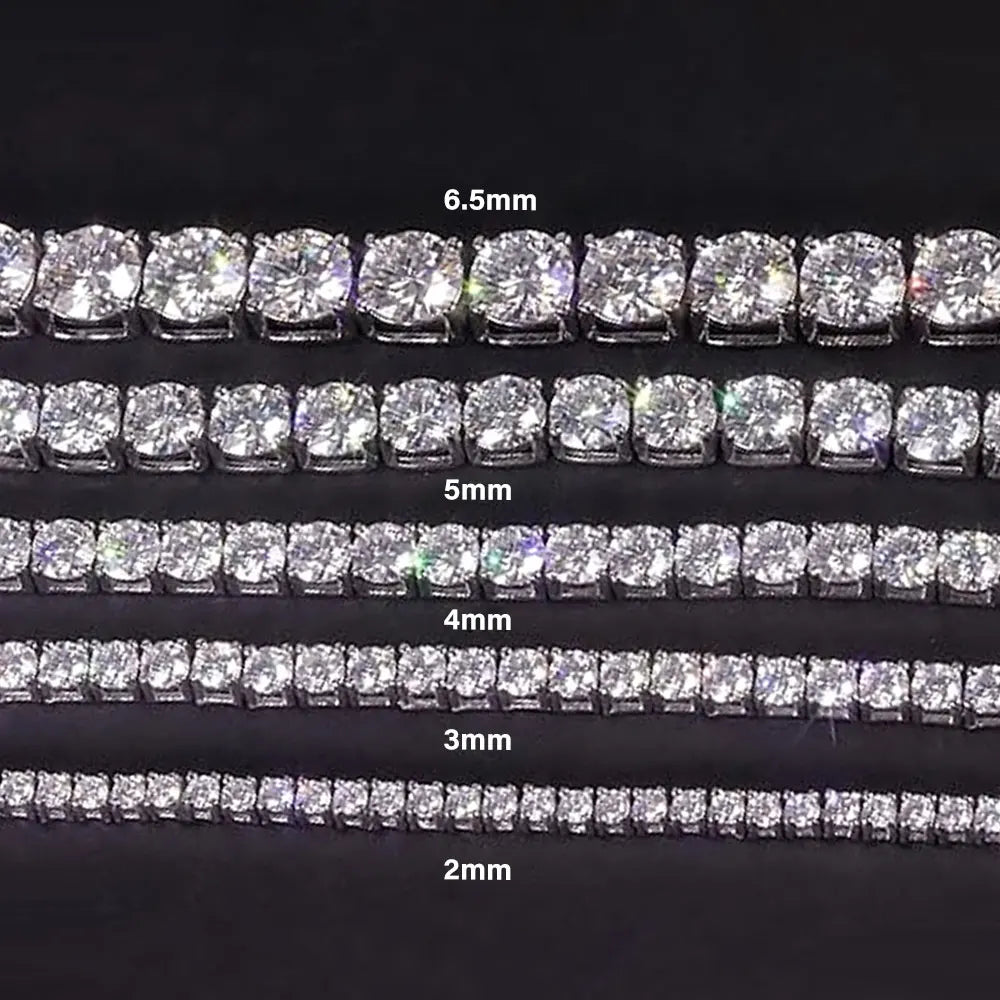 Colar Riviera 4 Garras Classic em Moissanite - 100% Prata 925