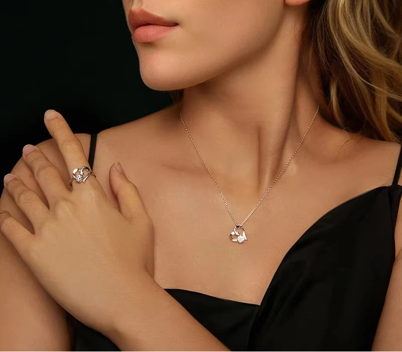 Colar Love Moissanite 0.5 ct - 100% Prata 925