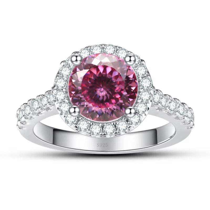 Anel Celina Moissanite - 100% Prata 925