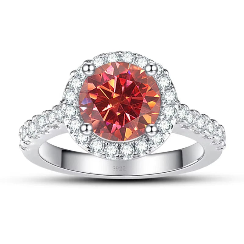 Anel Celina Moissanite - 100% Prata 925