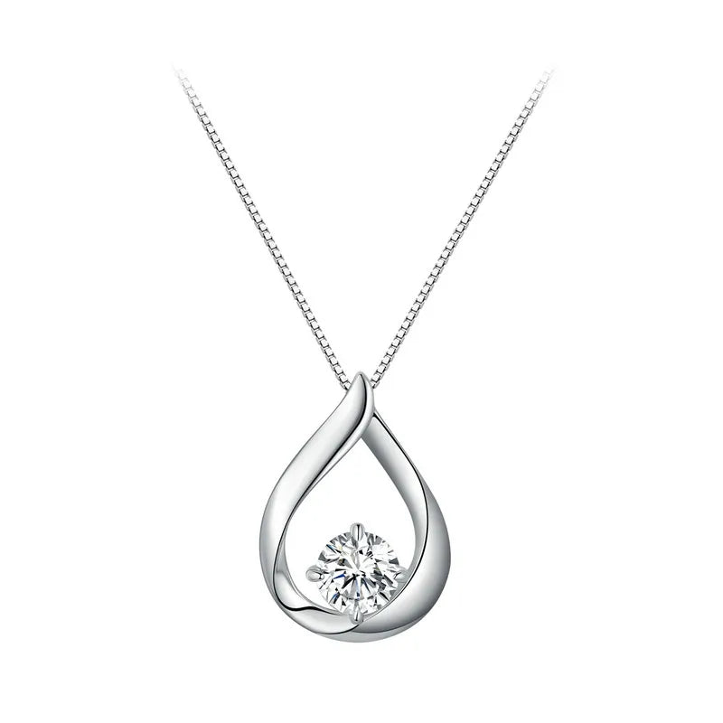 Colar Gota Classic Moissanite 1ct - 100% Prata 925