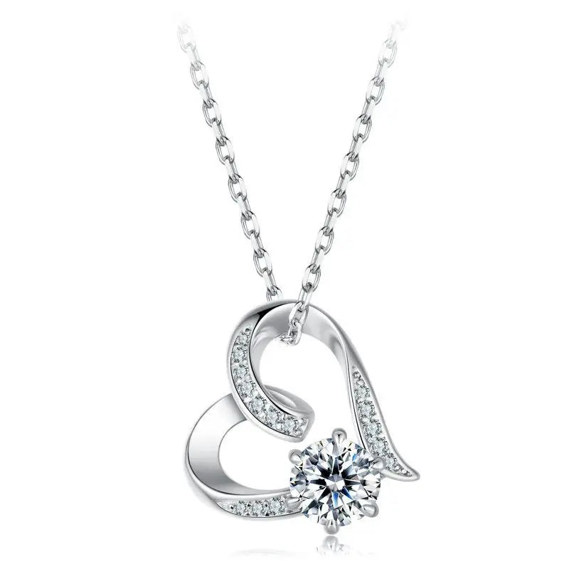 Colar Love Moissanite 0.5 ct - 100% Prata 925