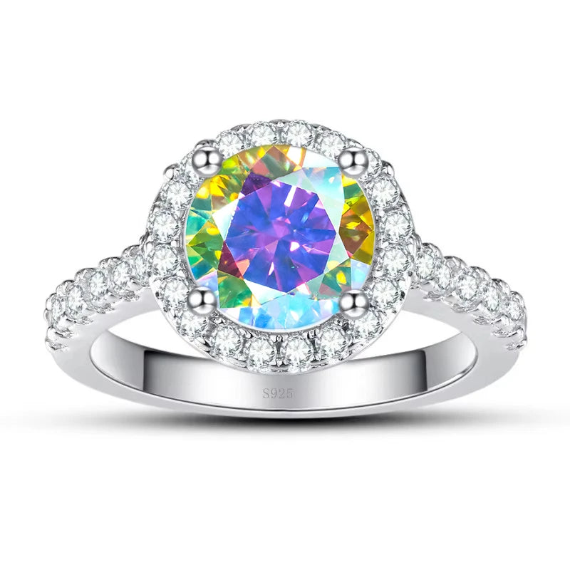 Anel Celina Moissanite - 100% Prata 925