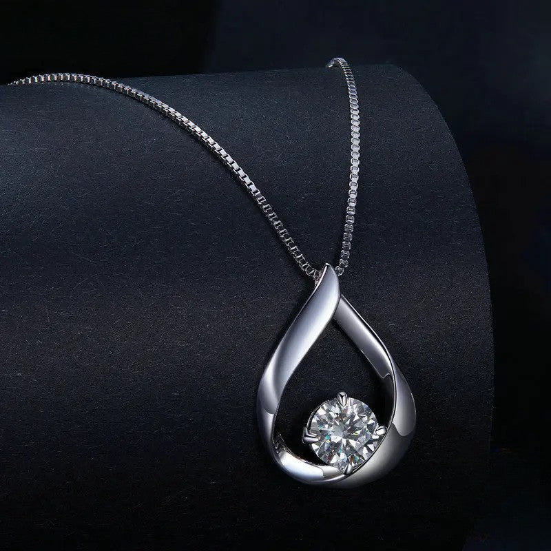 Colar Gota Classic Moissanite 1ct - 100% Prata 925
