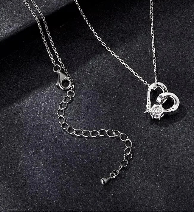 Colar Love Moissanite 0.5 ct - 100% Prata 925