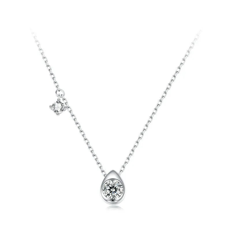 Colar Gota Moissanite 0.5 ct - 100% Prata 925