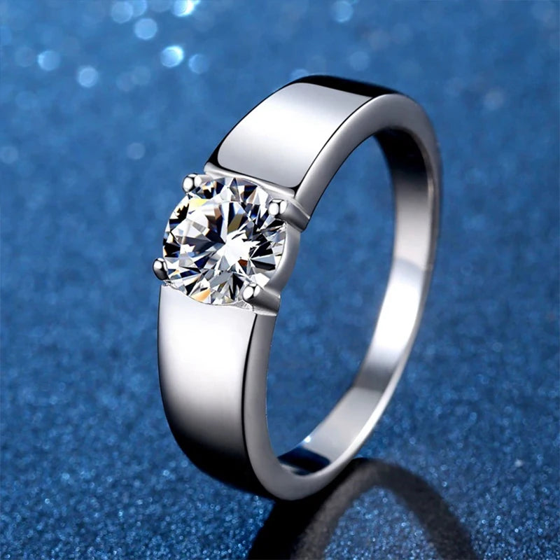 Anel Divine Moissanite - 100% Prata 925