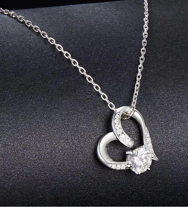 Colar Love Moissanite 0.5 ct - 100% Prata 925