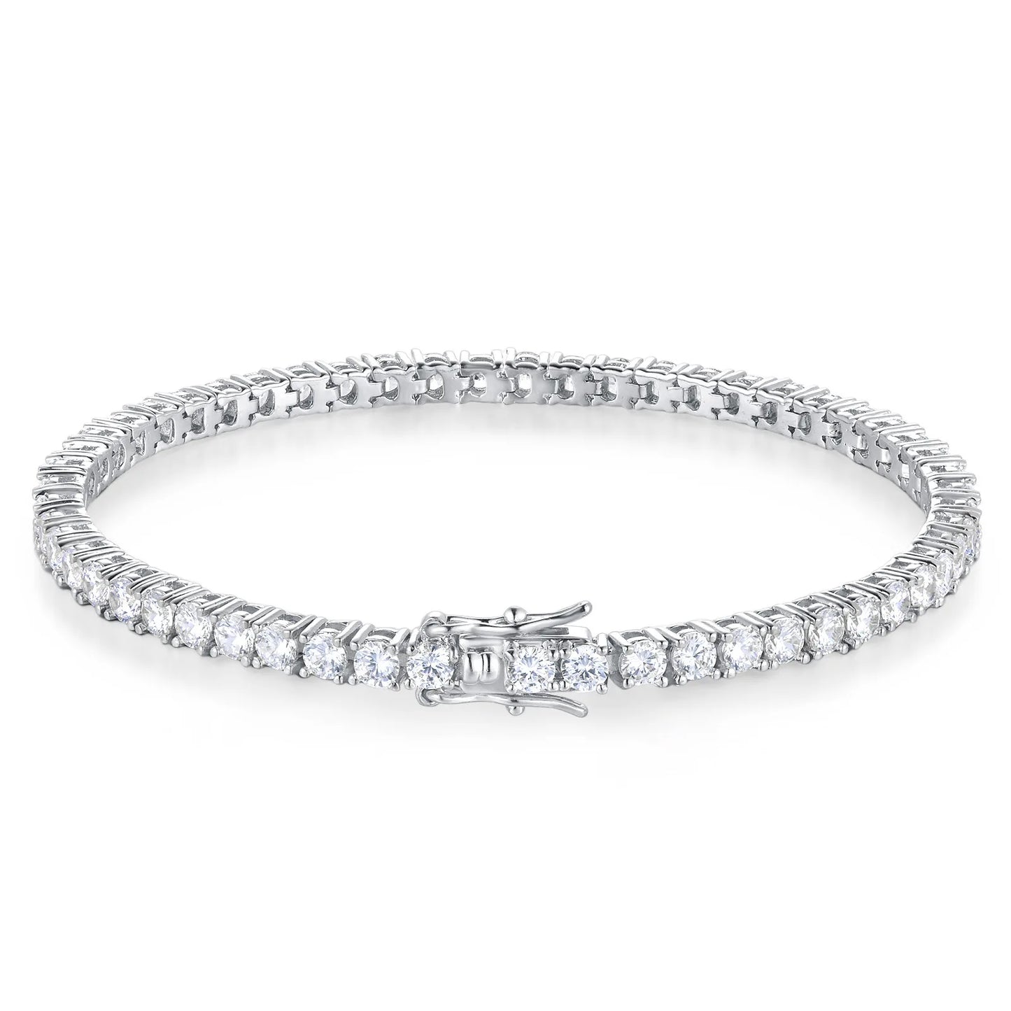 Pulseira Classic Moissanite - 100% Prata 925