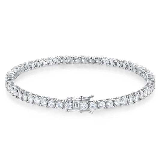 Pulseira Classic Moissanite - 100% Prata 925