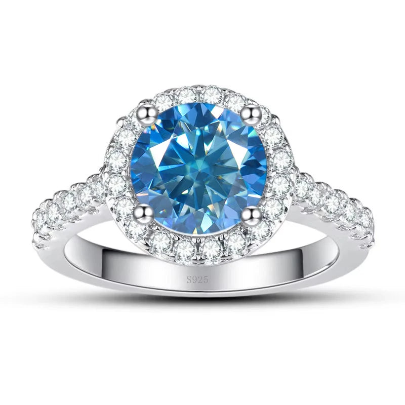 Anel Celina Moissanite - 100% Prata 925