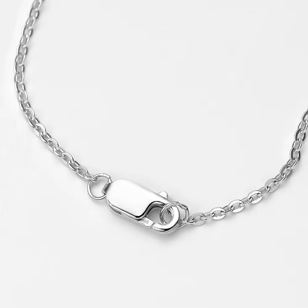 Colar Crucifixo Moissanite - 100% Prata 925