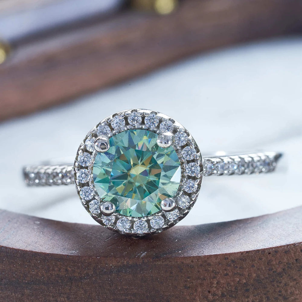 Anel Celina Moissanite - 100% Prata 925