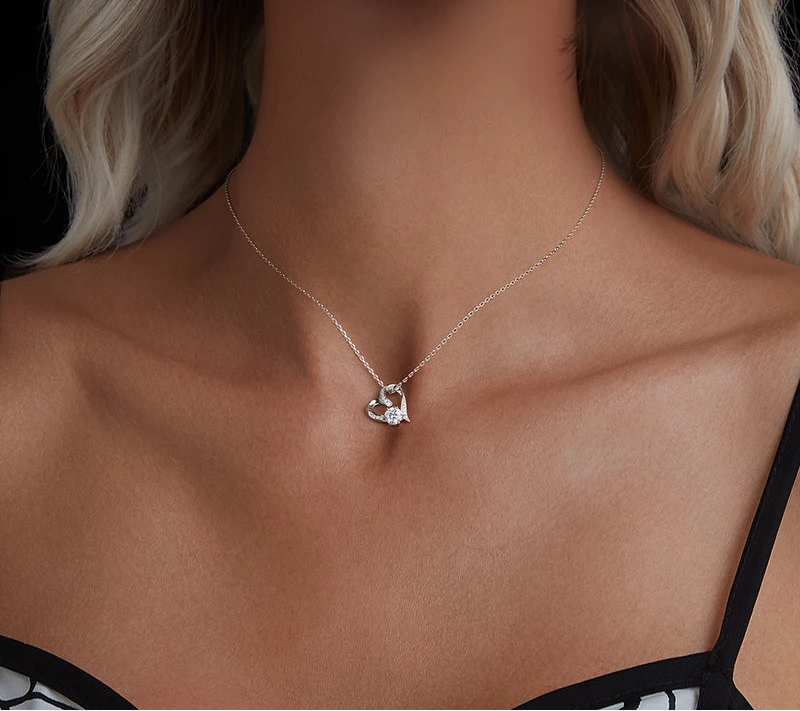 Colar Love Moissanite 0.5 ct - 100% Prata 925