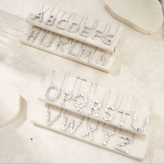 Colar Inicial Moissanite Luxo - 100% Prata 925