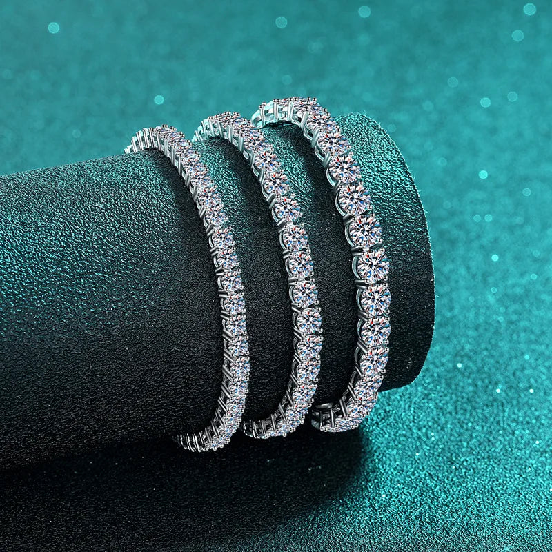 Pulseira Classic Moissanite - 100% Prata 925