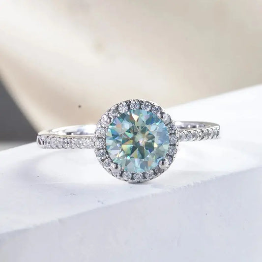 Anel Celina Moissanite - 100% Prata 925