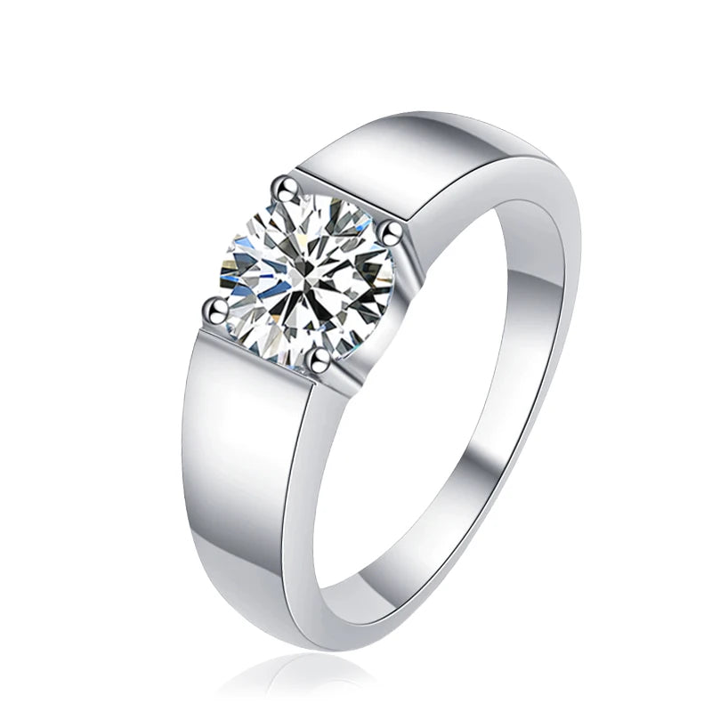 Anel Divine Moissanite - 100% Prata 925