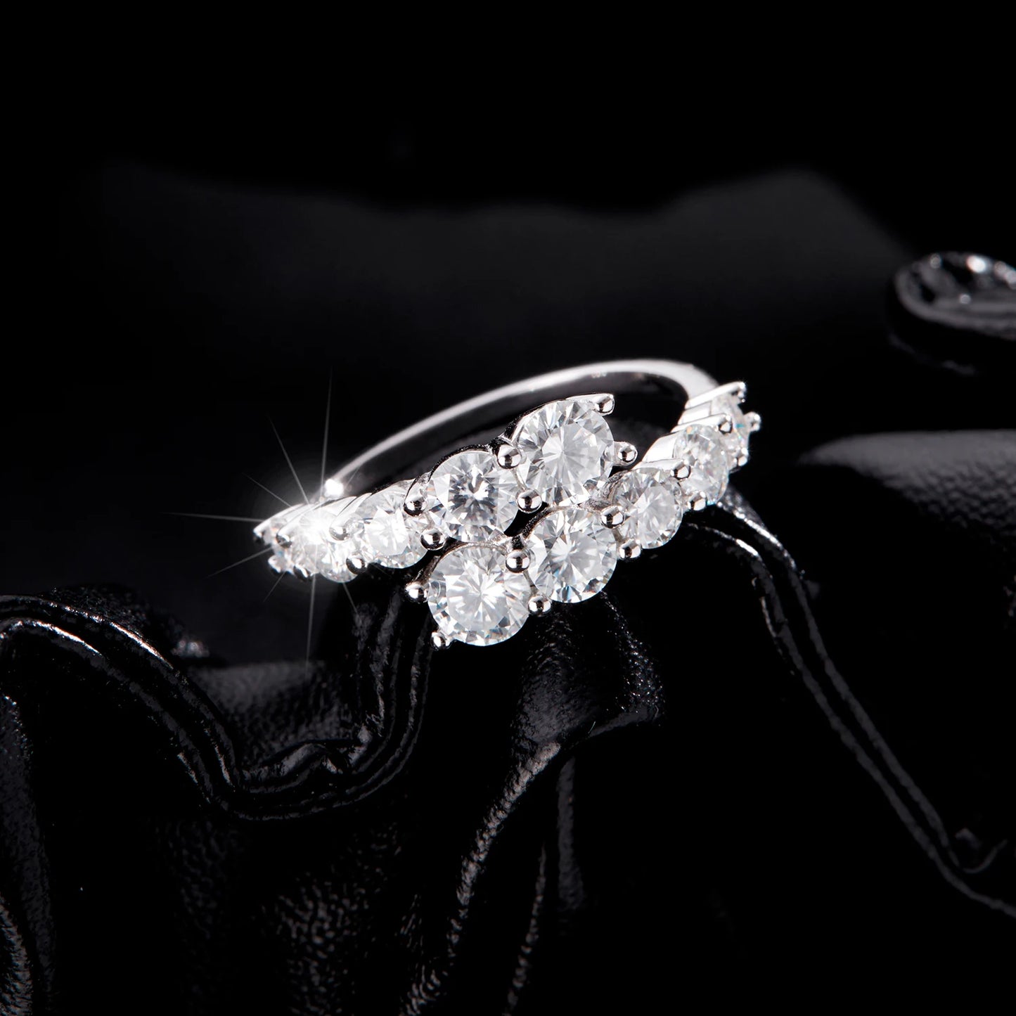 Anel Royale Moissanite - 100% Prata 925