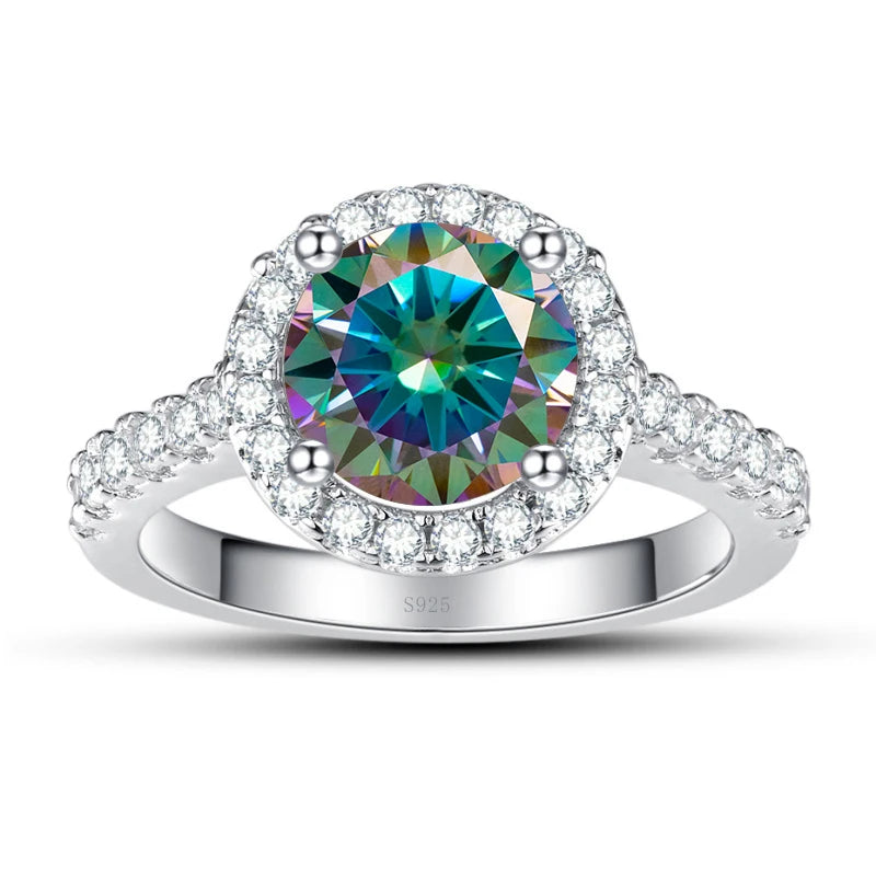 Anel Celina Moissanite - 100% Prata 925