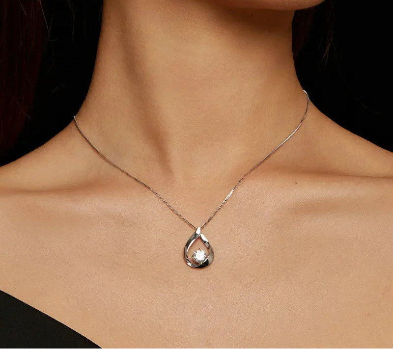 Colar Gota Classic Moissanite 1ct - 100% Prata 925