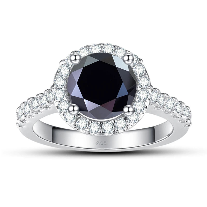 Anel Celina Moissanite - 100% Prata 925