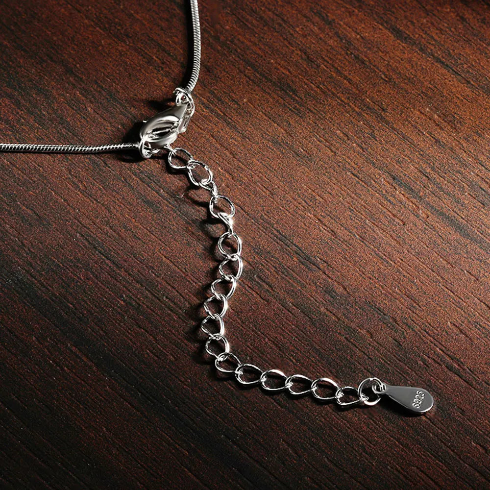 Colar Solitário Moissanite Luxo - 100% Prata 925