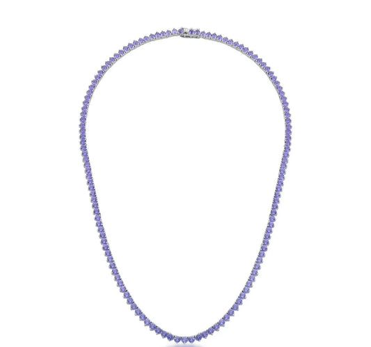 Riviera três pontas Lilás 3 mm - Cravejada com zircônias