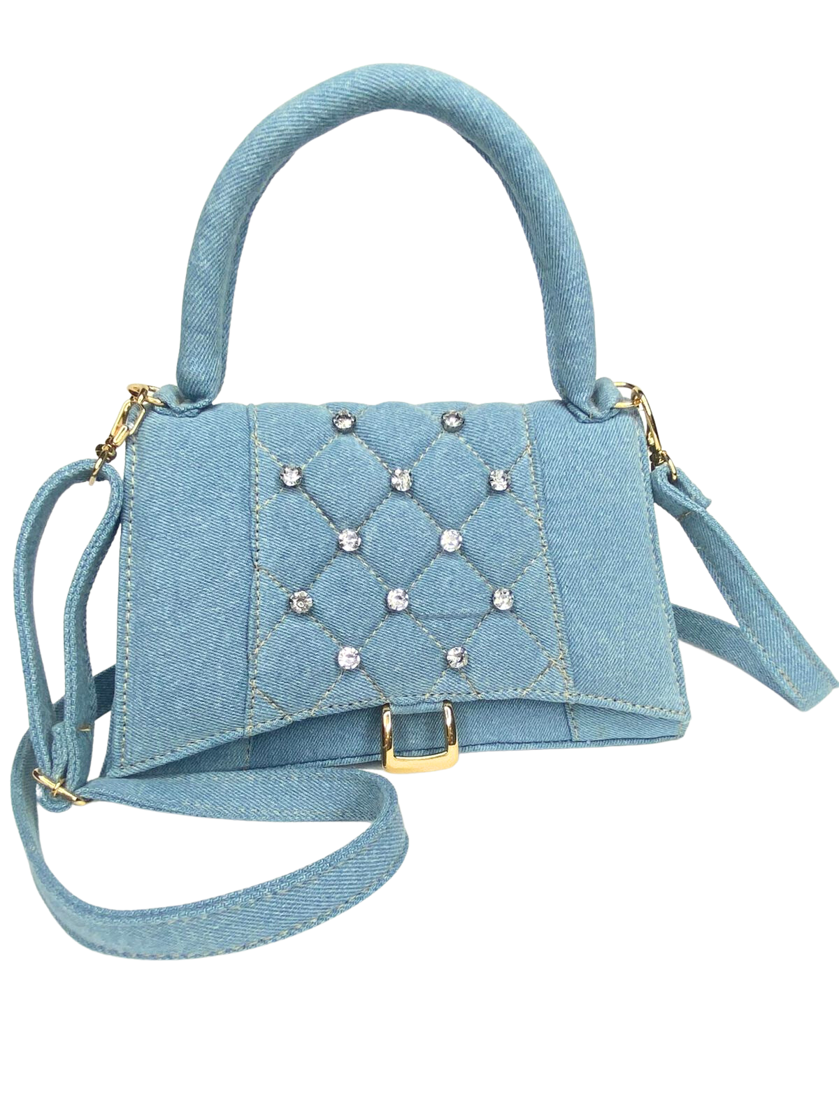 Bolsa Tiracolo Jeans Cristal