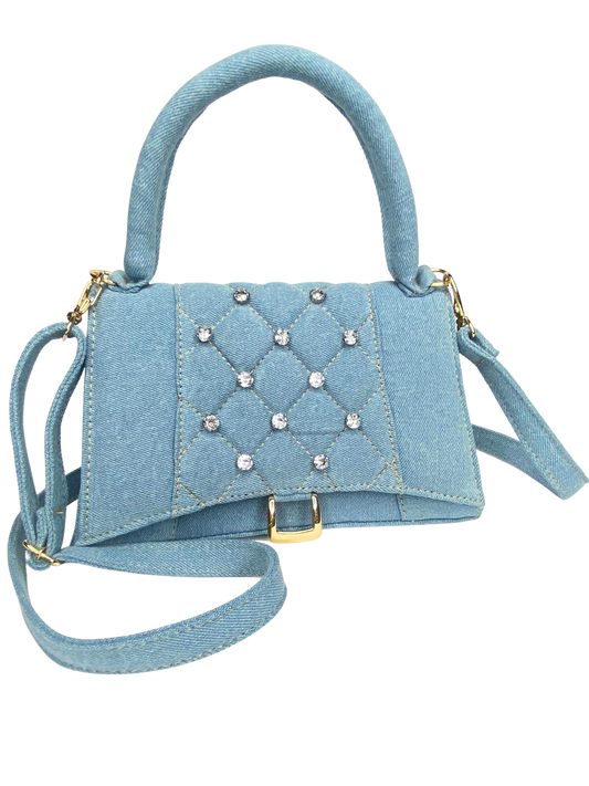 Bolsa Tiracolo Jeans Cristal