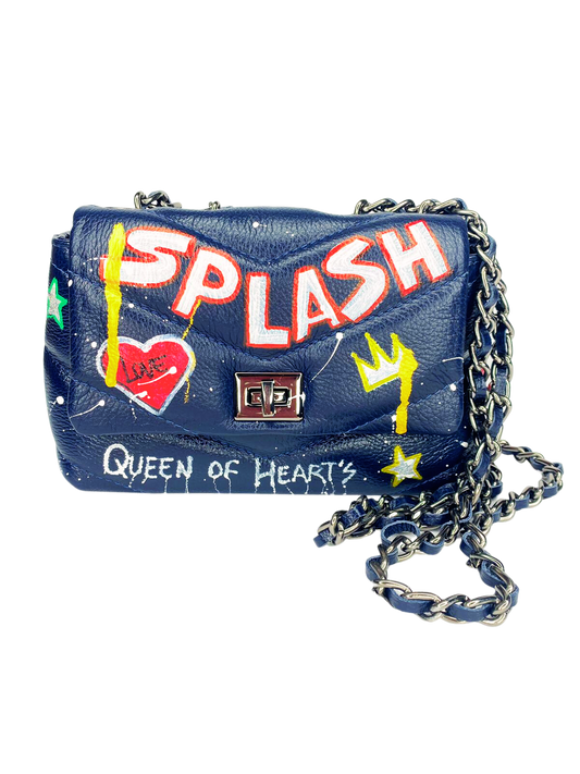 Bolsa Splash Love Personalizável - 100% Couro pintado a mão