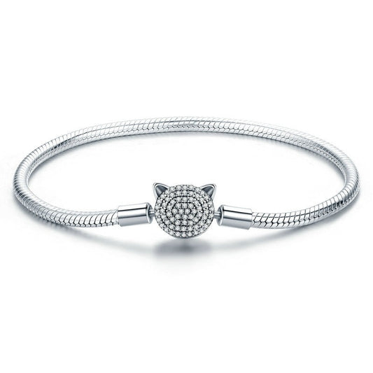 Bracelete Cat Diamond - 100% Prata 925 com Zircônias