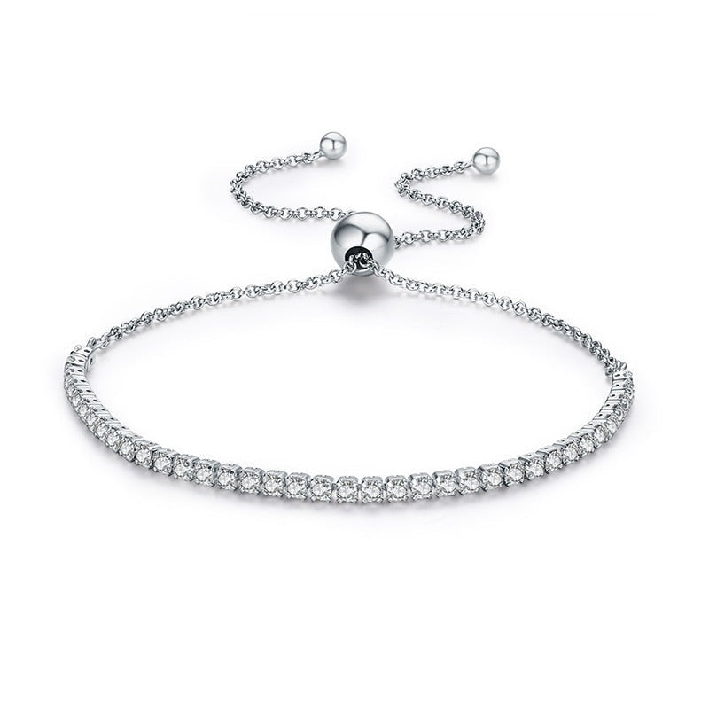 Pulseira Luxo Diamond - 100% Prata 925 com zircônias