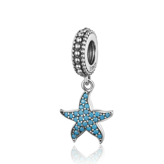 Charm Estrela do Mar - 100% Prata com Zircônias