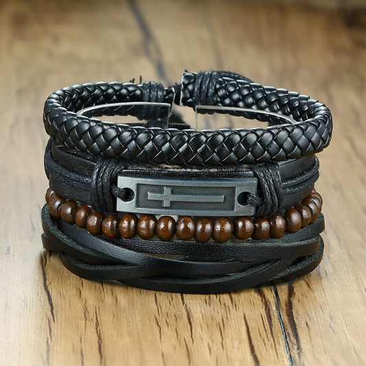 Conjunto de Pulseiras Vintage - 4 Peças