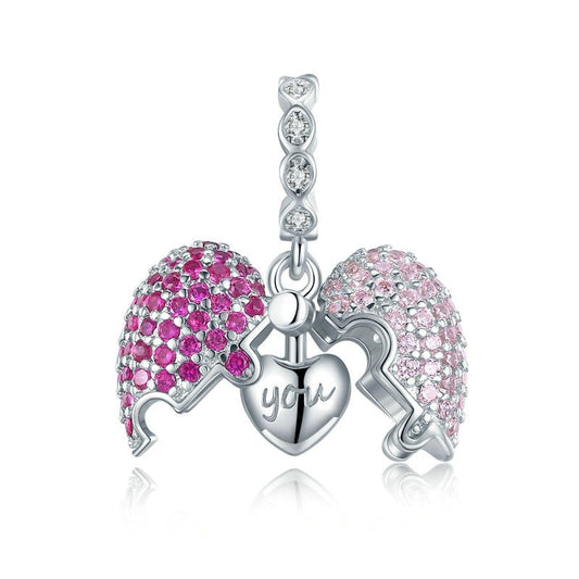 Charm Love Surprise - 100% Prata 925 com zircônias